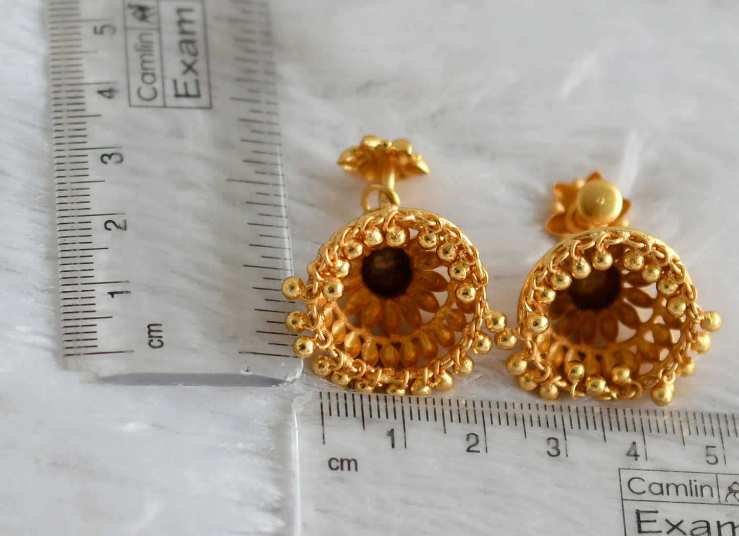 Gold tone Kerala style jhumkka dj-40925