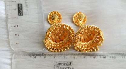 Gold tone kerala style jhumkka dj-42909