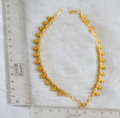 Two tone cz white stone ear side chain dj-49795