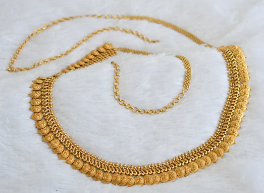 Matte finish swan coin hip/waist chain dj-49843