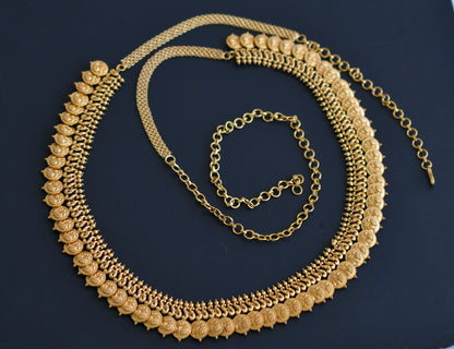 Matte finish swan coin hip/waist chain dj-49843