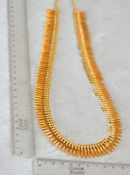 Gold tone emerald stone mulla mottu kerala style haar dj-49888