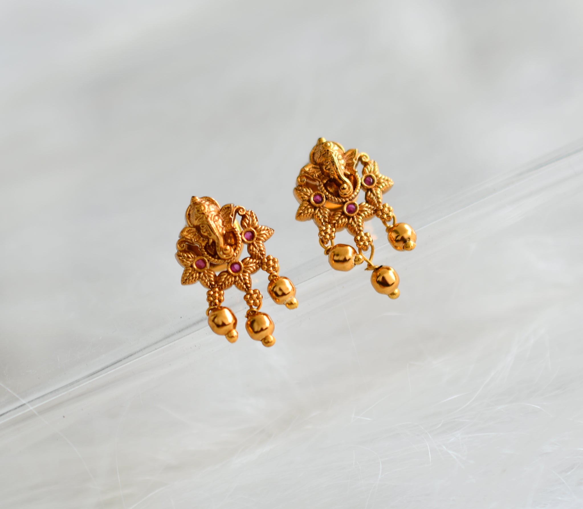 Matte Gold Pebble Earrings – Deborah Grivas