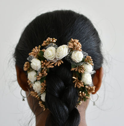 Beautiful White Rose Flower Bridal Hair Accesory DJ23971