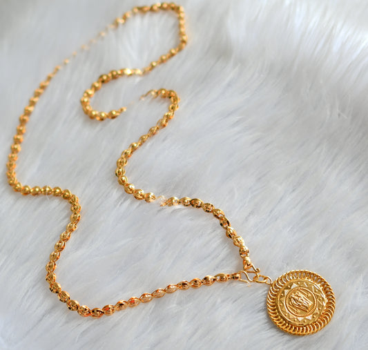 Gold tone 24 inches chain with Guruvayurappan pendant dj-43110