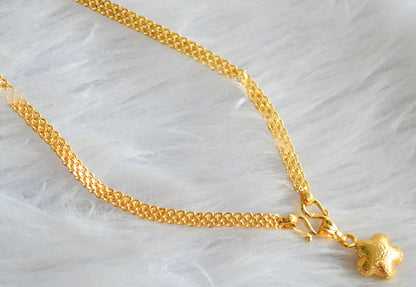 Gold tone 18 inches chain with star pendant dj-43119