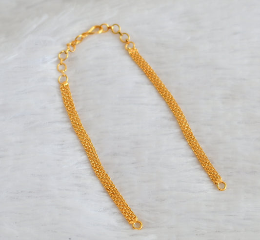 Gold tone necklace back chain dj-50034