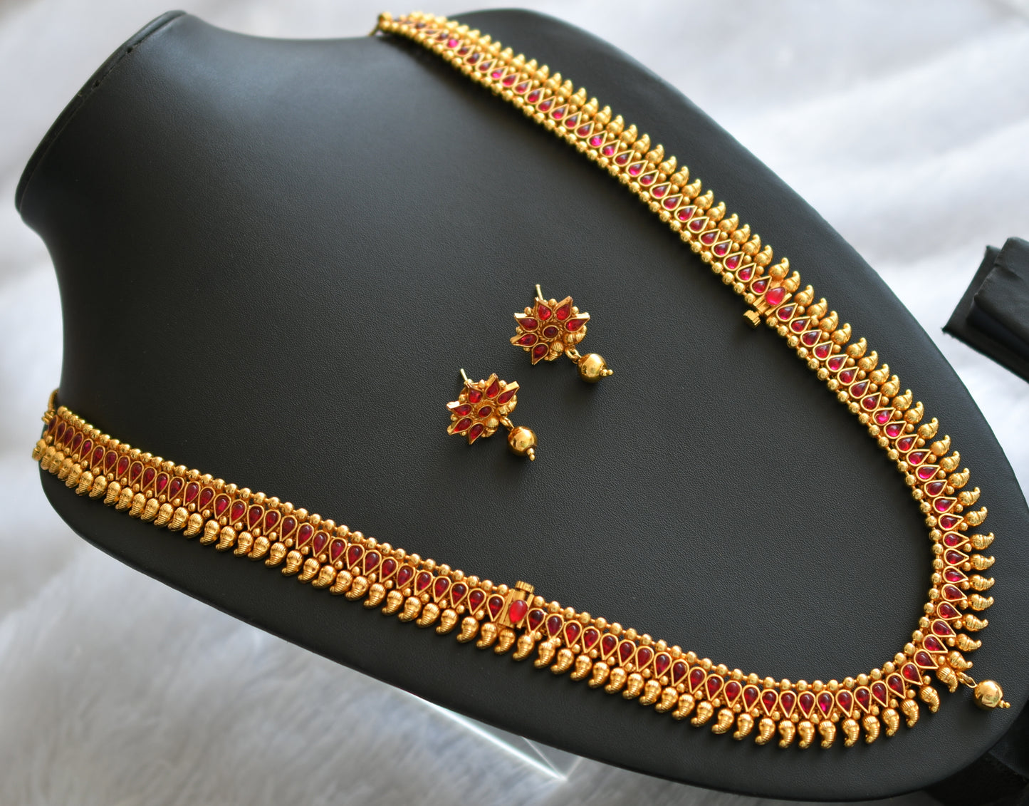 Antique gold tone 2 in 1 Kemp Mango Haar Set - DJ16851