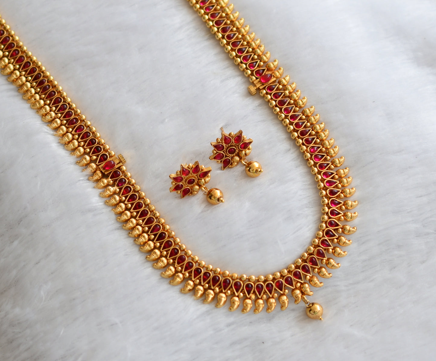 Antique gold tone 2 in 1 Kemp Mango Haar Set - DJ16851