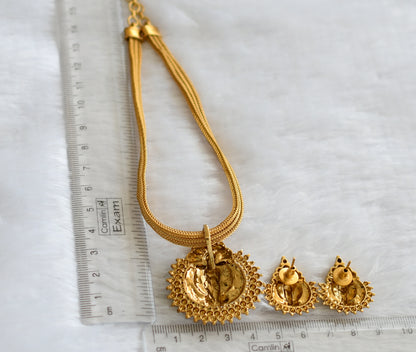 Matte finish lakshmi choker necklace set dj-46500