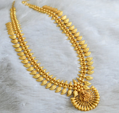 Matte gold tone kerala style lakshmi mango haar dj-48100