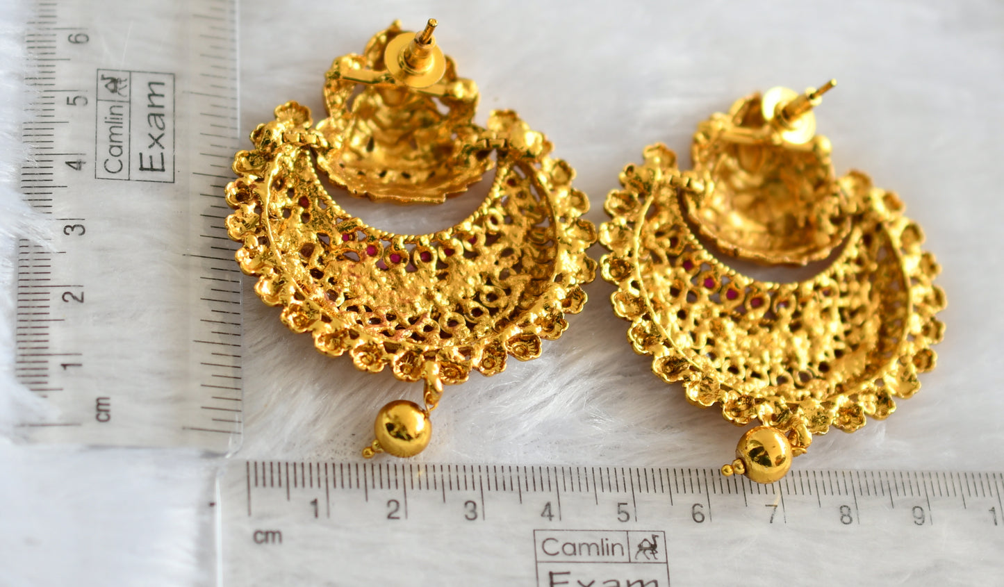 Antique kemp bali lakshmi earrings dj-04325