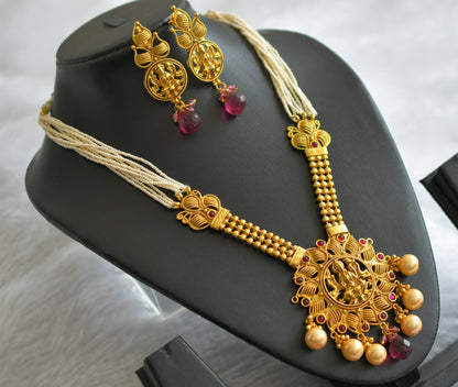 Antique gold tone Kemp Lakshmi Necklace Set-dj04157