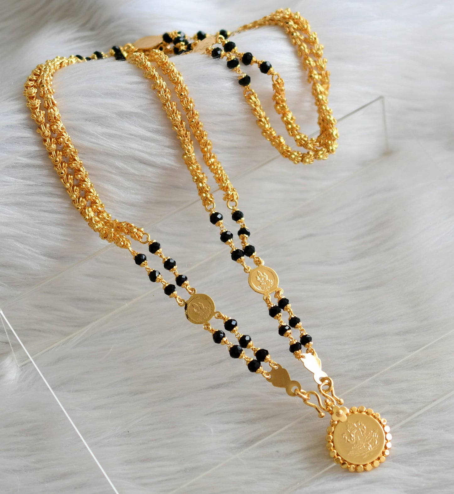 Double Layer Gold Karimani Chain Price Gold Tone 24 Inches Double