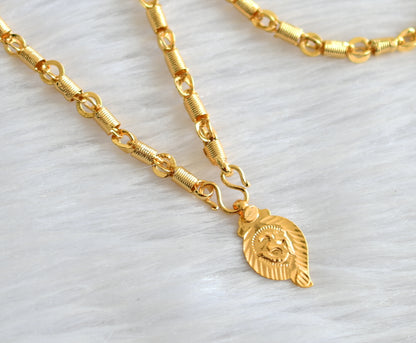 Gold tone 24 inches chain with om pendant dj-43421