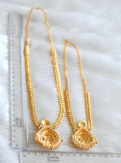 Gold tone lakshmi combo haar set dj-43445