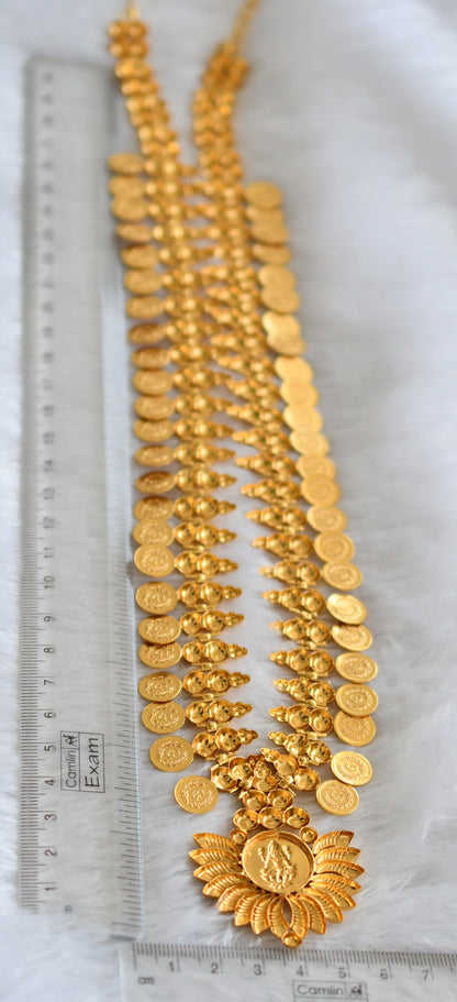 Gold tone Lakshmi coin Kerala style haar dj-35026