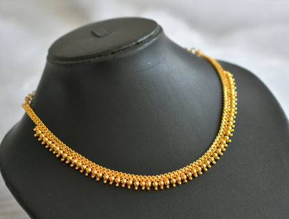 Gold tone Kerala style necklace dj-38214