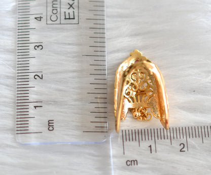 Gold tone ruby vanki finger ring dj-43476