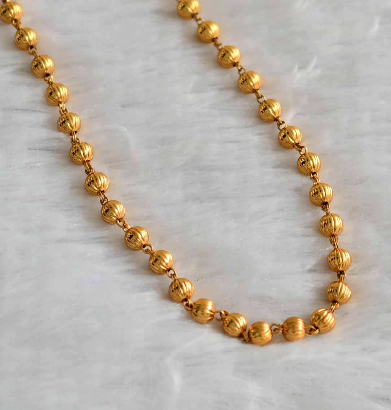 Gold tone 18 inches ball chain dj-46792