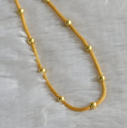 Gold tone 18 inches ball chain dj-46786