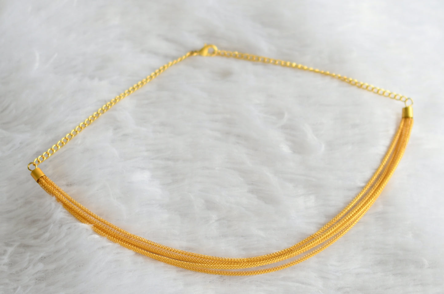 Gold tone necklace dj-46781