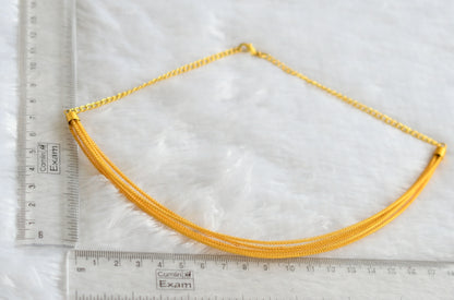 Gold tone necklace dj-46781