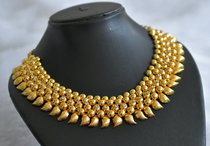 Gold tone white mango necklace dj-34268