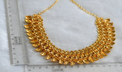 Gold tone white mango necklace dj-34268