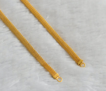 Gold tone necklace/haar extension chain dj-46800