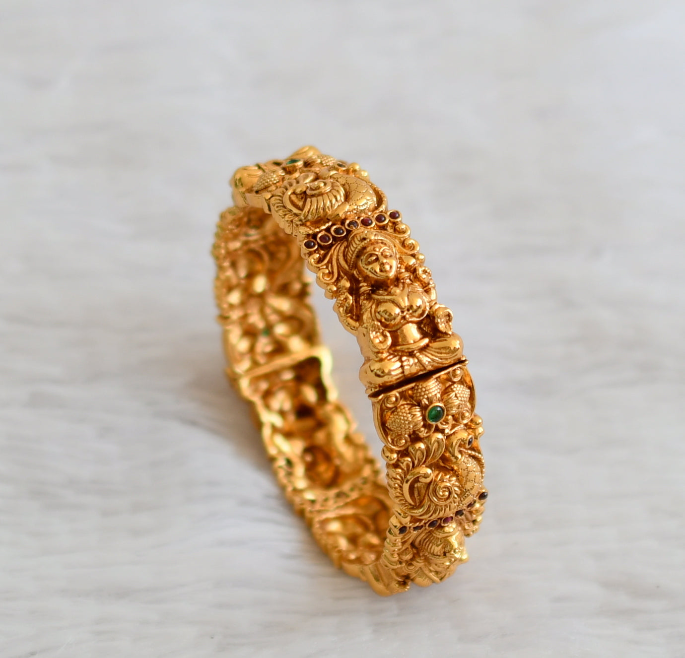 Gold Look Alike Matt Lakshmi Kada/bangle(2.4) DJ33076