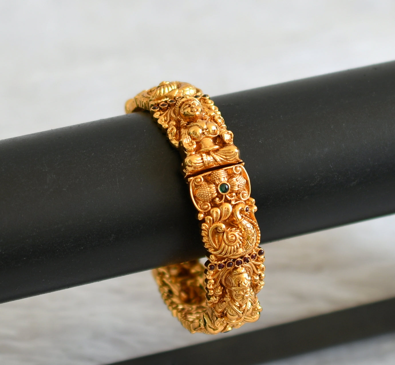 Gold Look Alike Matt Lakshmi Kada/bangle(2.4) DJ33076