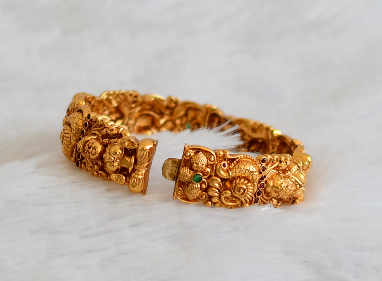 Gold Look Alike Matt Lakshmi Kada/bangle(2.4) DJ33076