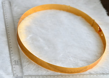 Gold tone floral design adjustable waist belt dj-48641