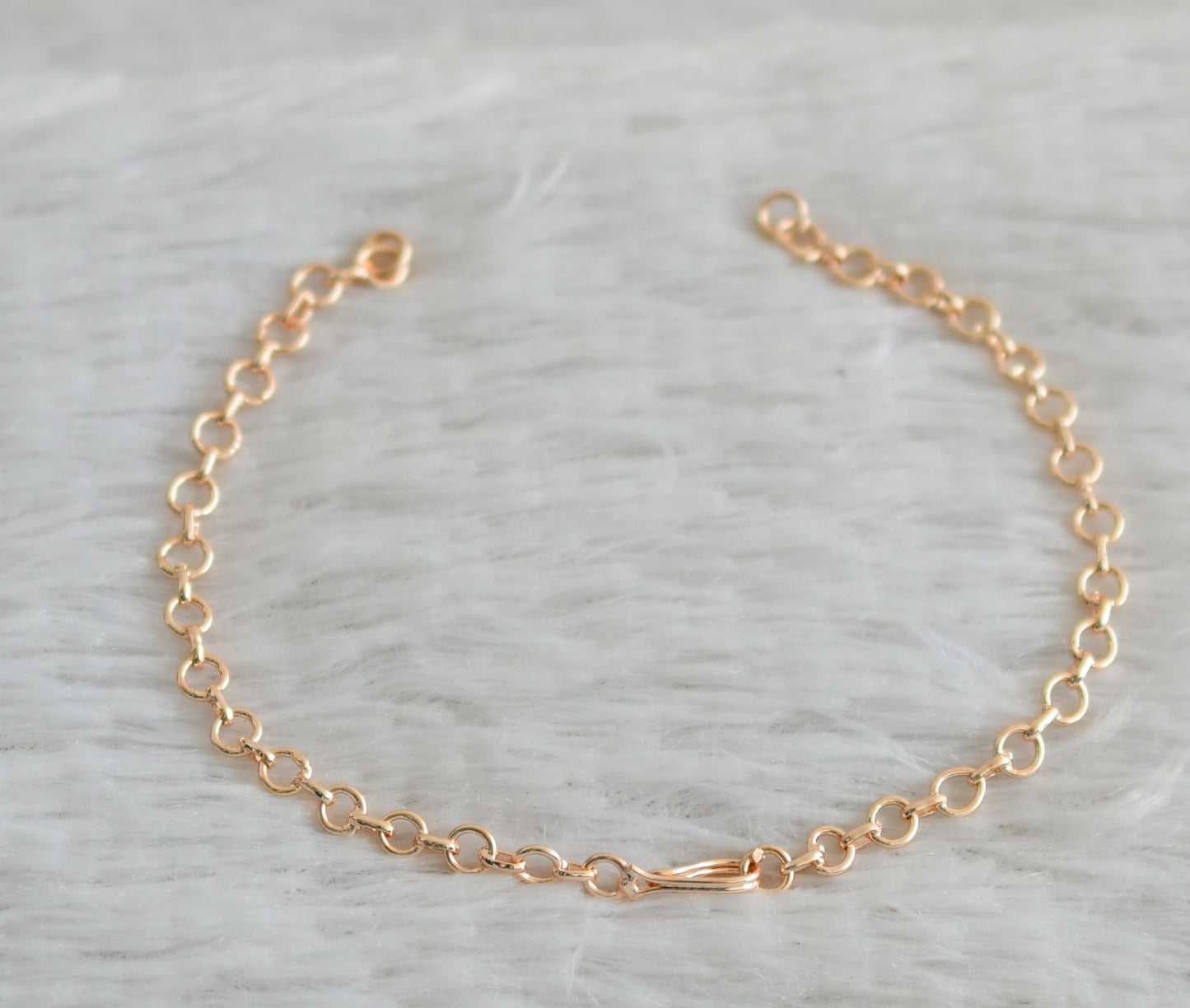 Rose gold tone back chain for necklace dj-48653