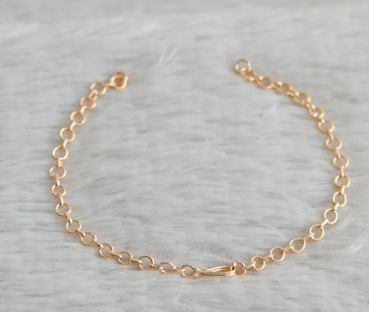 Rose gold tone back chain for necklace dj-48653