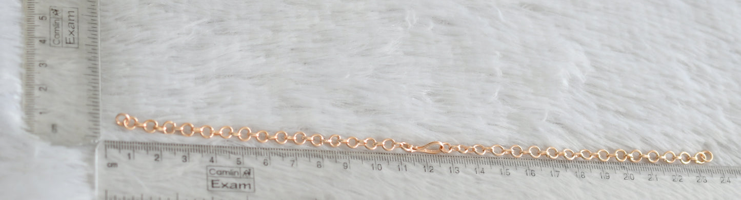 Rose gold tone back chain for necklace dj-48653