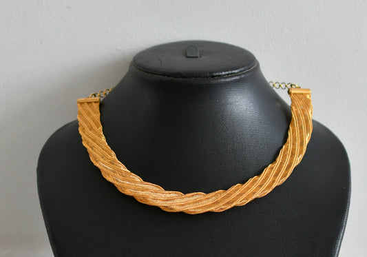 Gold tone necklace dj-48650