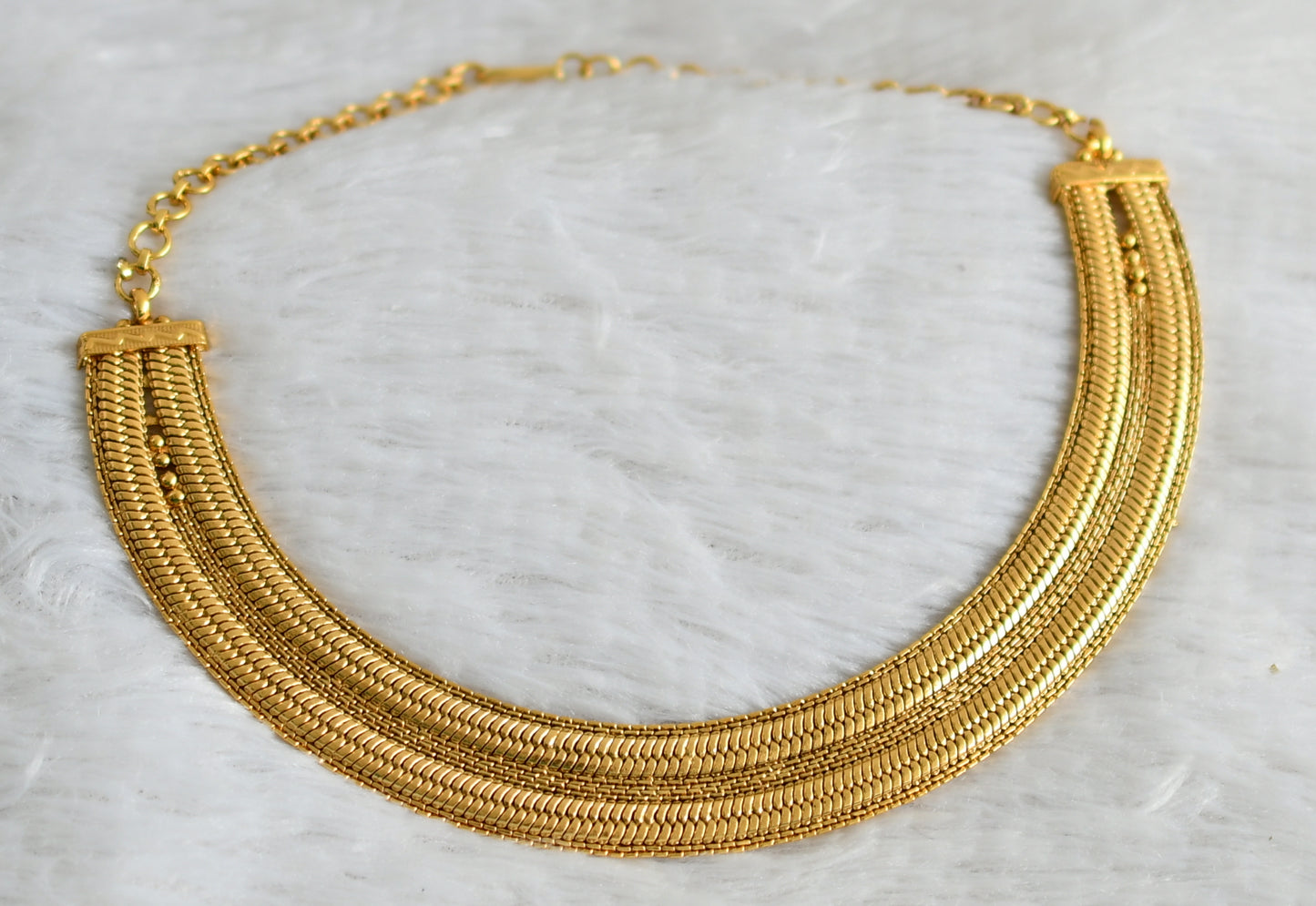 Antique gold tone necklace dj-48667