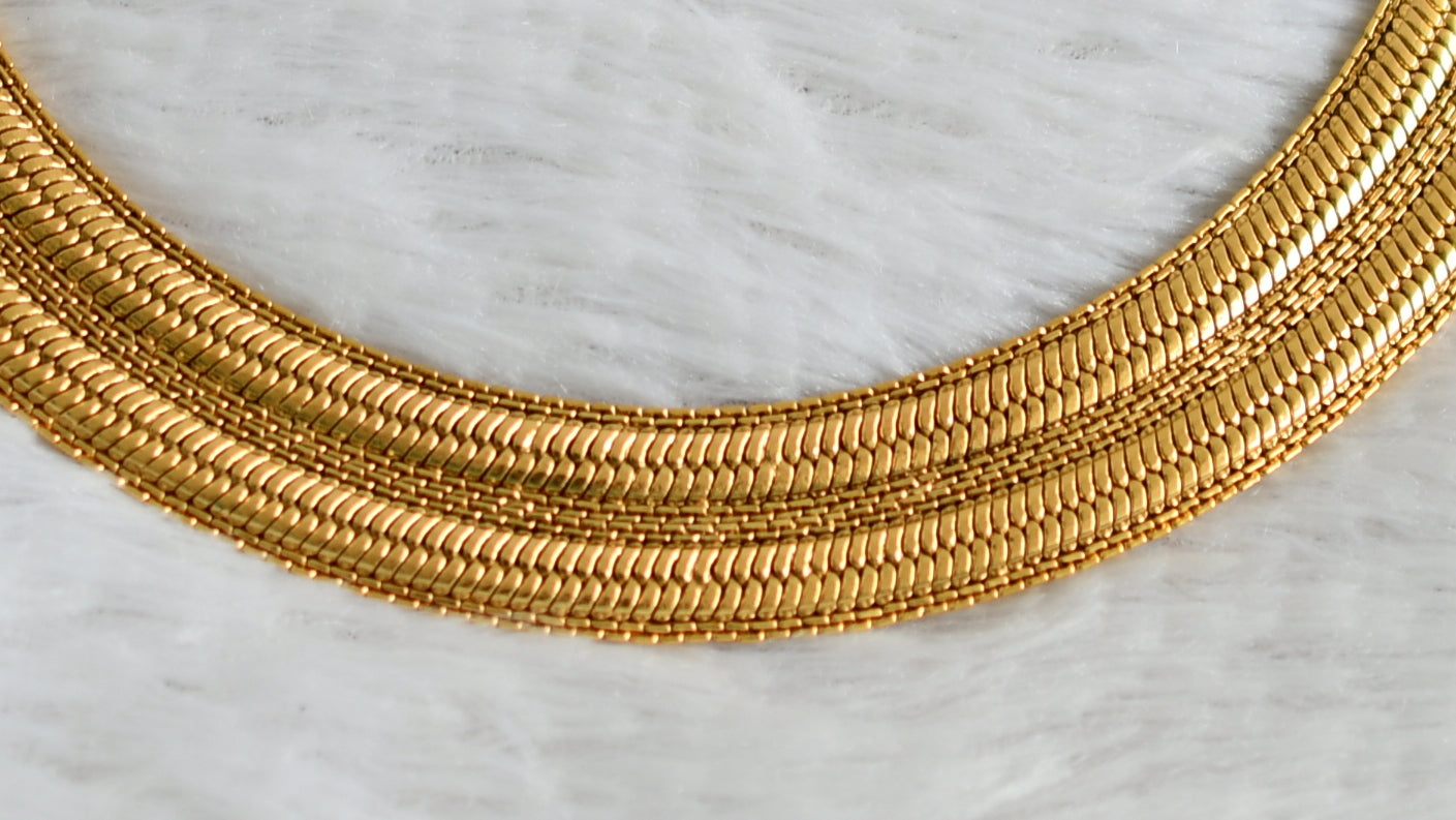 Antique gold tone necklace dj-48667