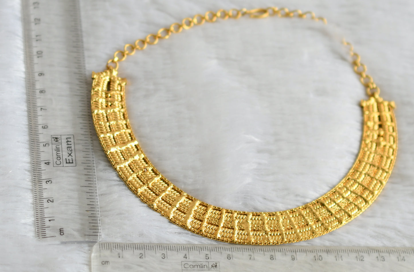 Antique gold tone necklace dj-48667