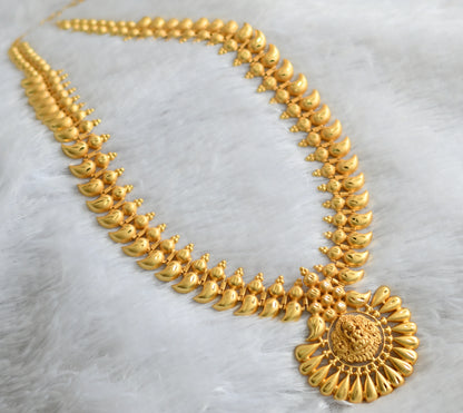 Matte gold tone kerala style lakshmi mango haar dj-46891