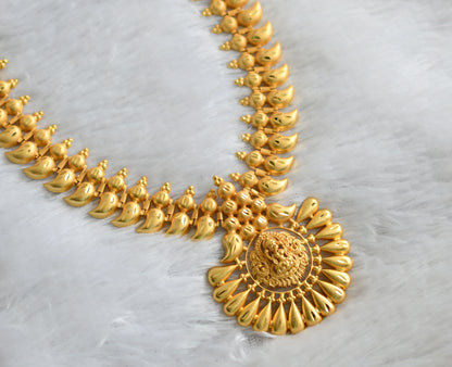 Matte gold tone kerala style lakshmi mango haar dj-46891