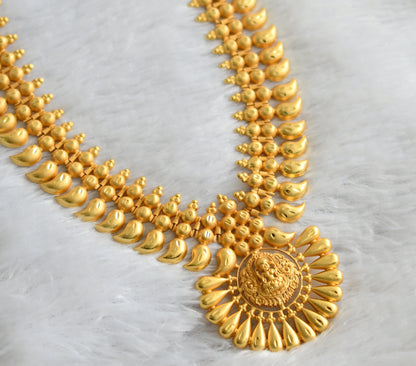 Matte gold tone kerala style lakshmi mango haar dj-46890