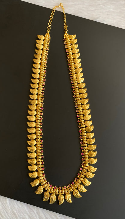 Gold tone pink stone mango haar dj-53170