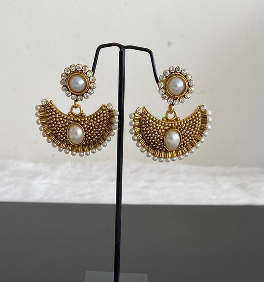 Antique pearl designer earrings dj-35164
