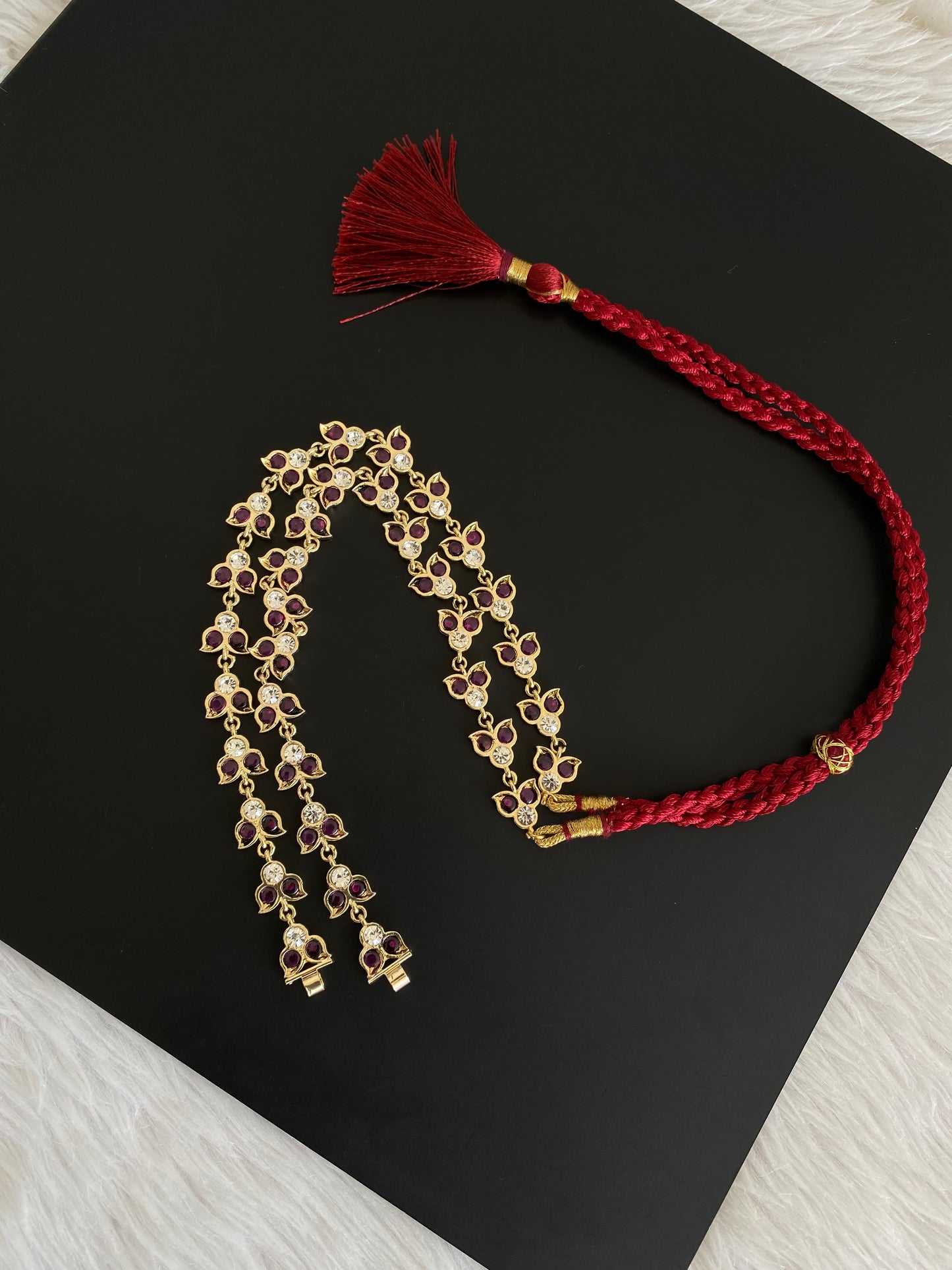 Gold tone precious kemp haar chain for pendants dj-53344