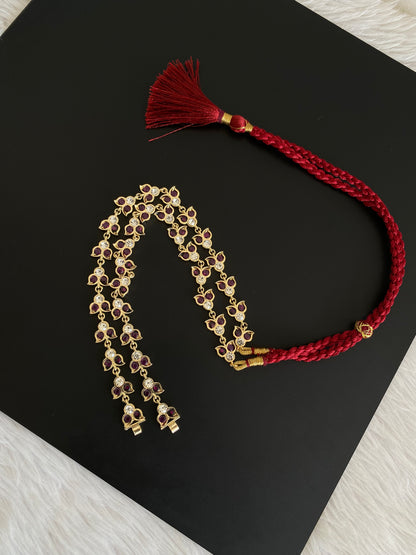 Gold tone precious kemp haar chain for pendants dj-53344