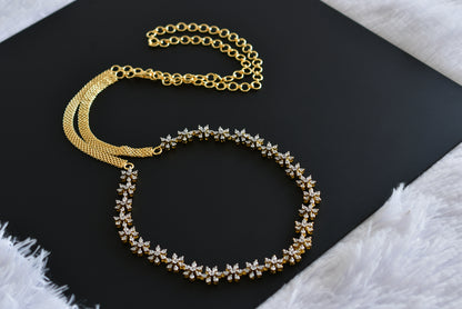 Two tone flower waist chain dj-52198