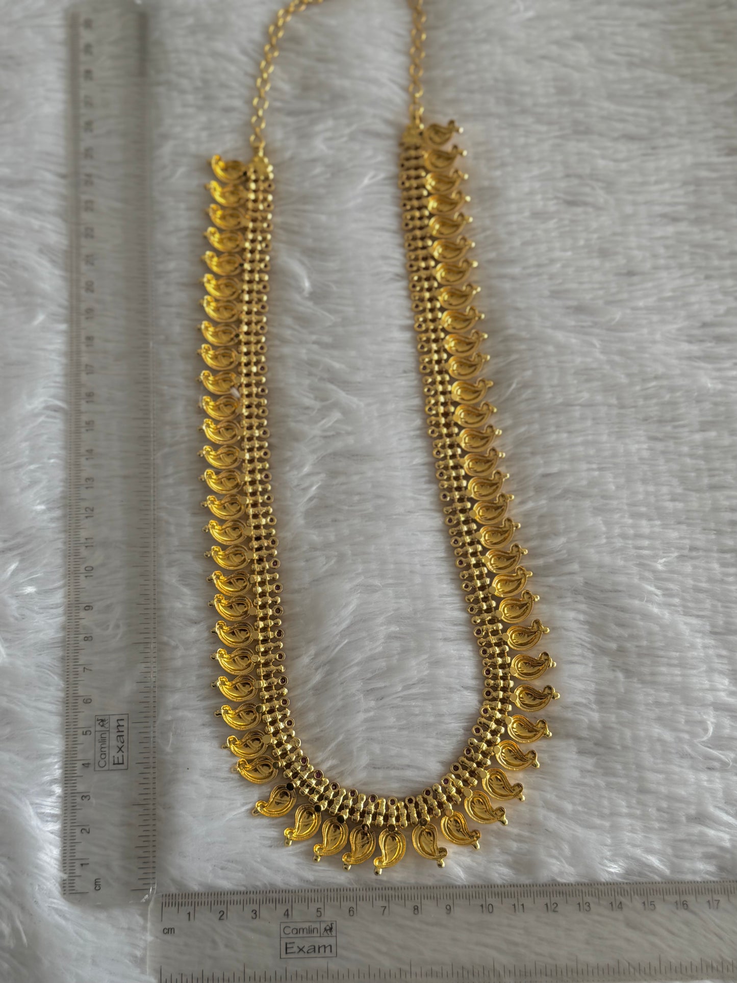 Gold look alike ad pink stone mango haar dj-49093